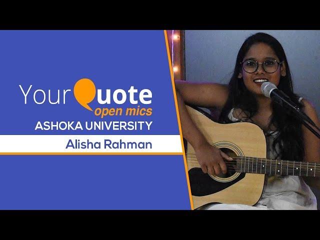 'Lost Stars' by Alisha Rahman | English Cover | YQ - Ashoka University (Open Mic 8)