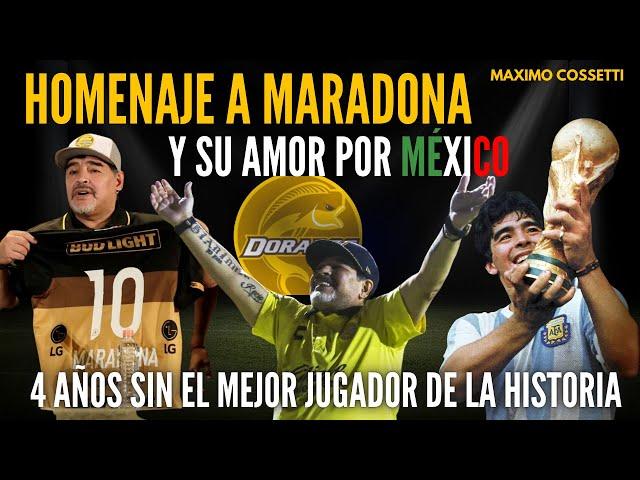 CUANDO MARADONA DEMOSTRÓ SER BUEN ENTRENADOR, SU PASO POR DORADOS, AMOR Y CONEXIÓN CON MÉXICO