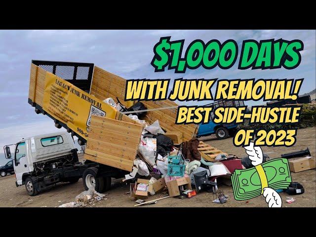 $1,000 days doing junk removal! A day in the life of owning a junk removal business