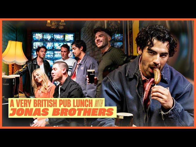 Jonas Brothers' Very British Pub Lunch | tour secrets, live piano, 'Waffle House’ | Interview