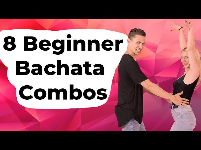 Bachata for Beginners | 8 Bachata Beginner Combinations | Bachata Tutorials by Marius&Elena