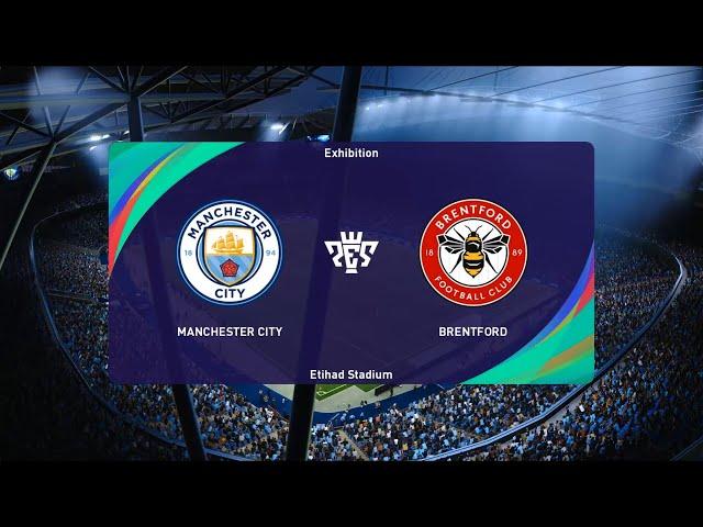 Manchester City vs Brentford | Etihad Stadium | 2021-22 Premier League | PES 2021