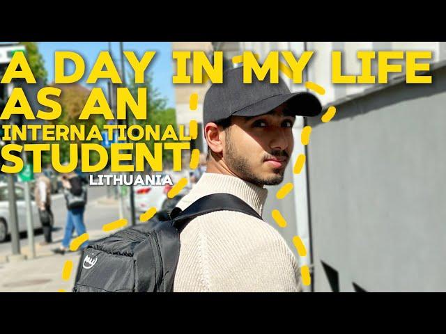 Day in a life as an international student living abroad | Lithuania