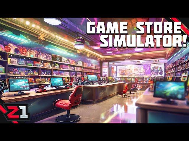 I Started My Very Own GAME STORE ! Game Store Simulator [E1]