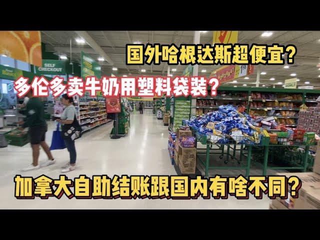 哈根达斯打折超便宜赶紧囤货 | 加拿大超市自助结账怎么操作？塑料袋装装牛奶怎么喝？！