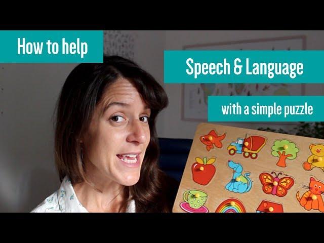 How to help speech and language development with a simple puzzle