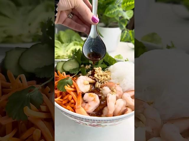 Vietnamese Rice Noodle Bowls with Shrimp