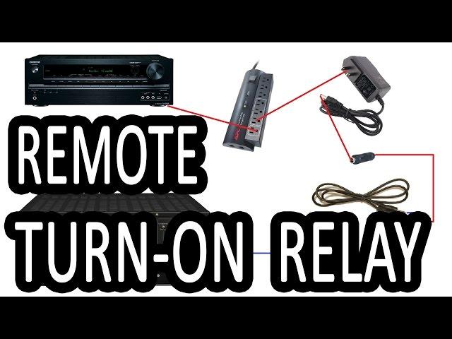 DIY HOW TO Make a Home Theater AMP 12V Remote Trigger Relay that Comes on With AV Receiver