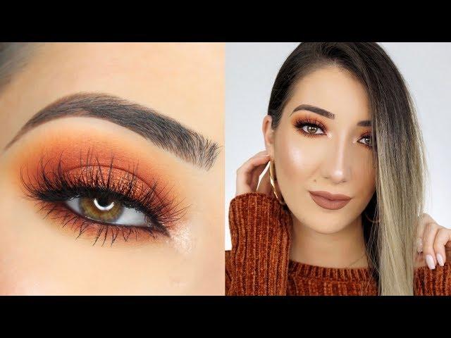 ORANGE HALO SMOKEY EYE MAKEUP TUTORIAL