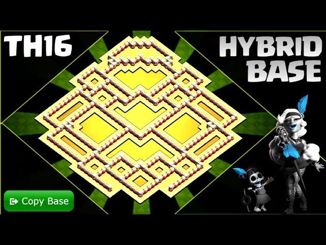 Best TH16 Base Layout : Strong Defense and Resource Protection! TH16 Base - Clash of Clans #1280