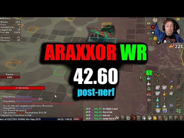 Araxxor World Record 42.60! (post nerf) - OSRS WR