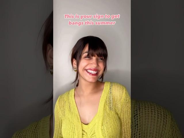 Get the perfect bangs this summer with #nishhair bangs with scalp! #hairextensions #hairhacks