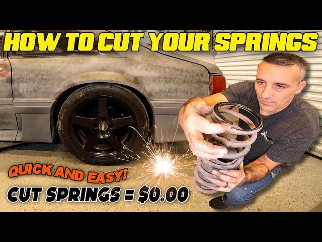 STOP BUYING LOWERING SPRINGS! / How To Cut Your Stock Springs / Quick And Easy