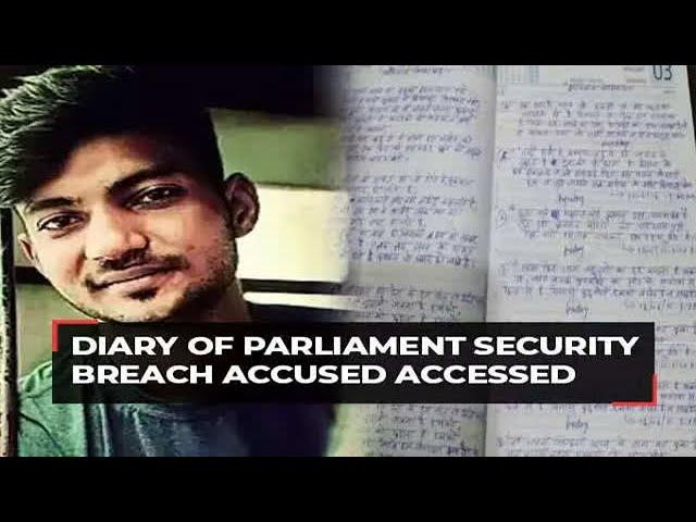 Parliament security breach: Accused Sagar's diary accessed, mentions 'time to leave home near'