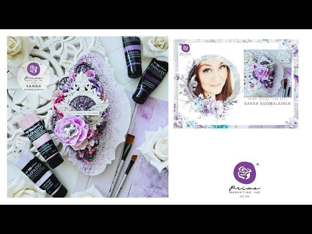 PURPLE DREAMS - Mixed Media Tutorial by Sanna Suomalainen