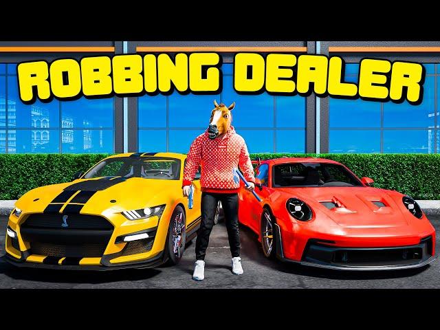 Robbing An Entire Dealership In GTA 5 RP