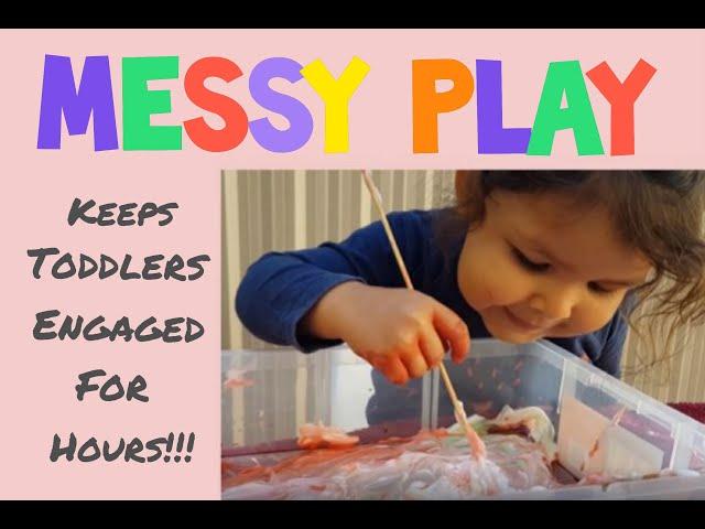 How to Entertain Your Toddler for Hours... with Easy Messy Play Activities!!!