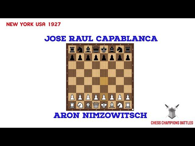 Nimzowitsch vs Capablanca | Classic 1927 Showdown in New York