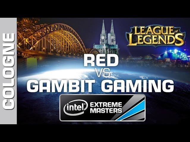 Gambit Gaming vs. RED - Game 1 - Quarterfinal PT - IEM Cologne - League of Legends