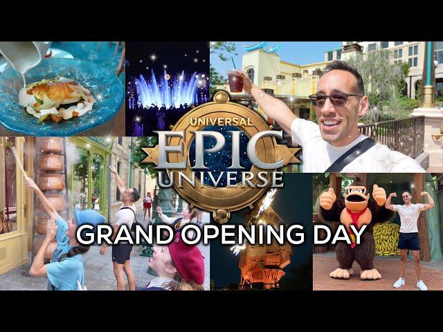 EPIC UNIVERSE GRAND OPENING DAY | Full Tour, Merch, Food, Rides, and MORE | Universal Orlando Resort