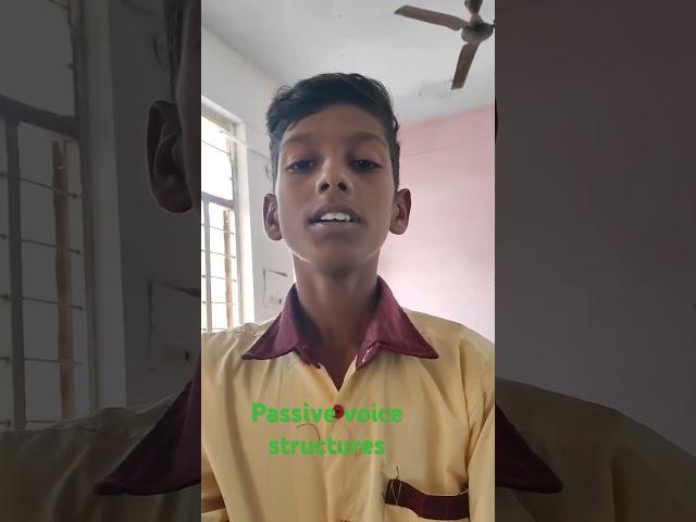 Passive structures in English