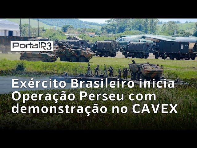 Operação Perseu: maior adestramento do Exército em 2024 começa com demonstração no CAVEX em Taubaté