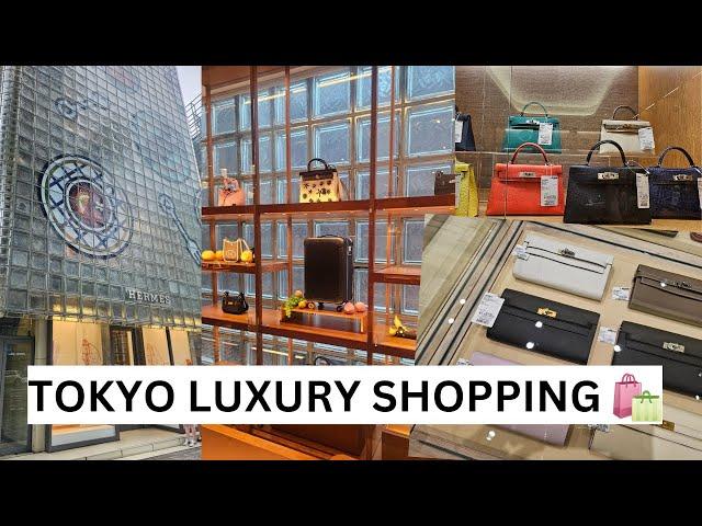 TOKYO SHOPPING TRAVEL LUXURY VLOG - HERMES GINZA, CHANEL, KOMEHYO, QOO