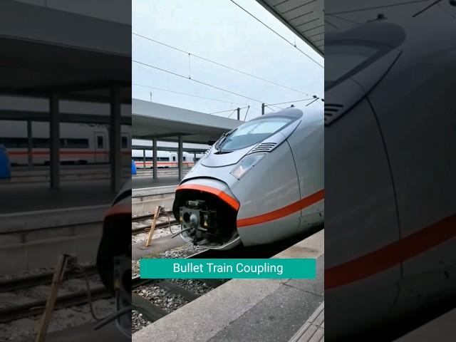 automatic coupling system in bullet train  #shorts #railway #bullettrain