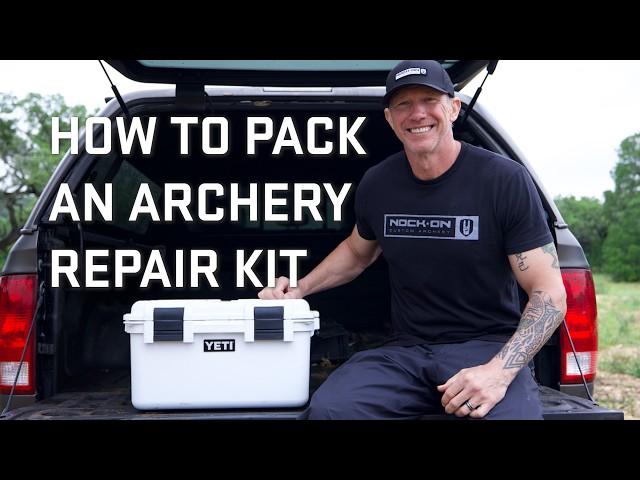 YETI's John Dudley presents his Archery Repair Kit in a YETI GoBox 30 | @nockonarchery