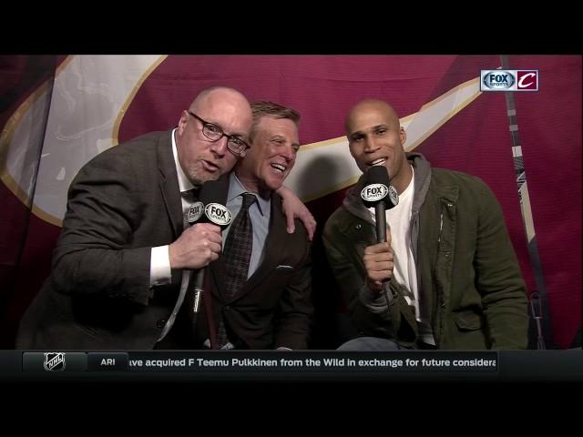 Cavaliers GM David Griffin interrupts Richard Jefferson's story about Channing Frye