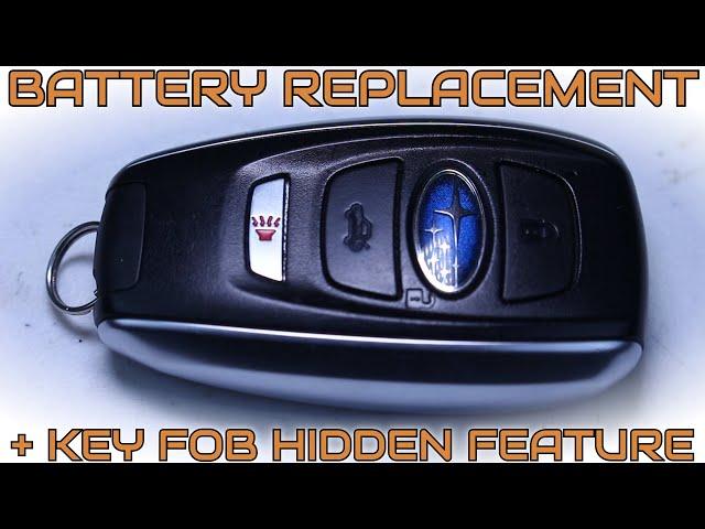 Subaru Key Fob Battery Replacement (+Keyless Entry Trick)