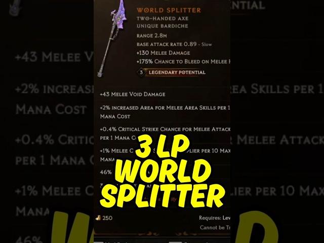 Last Epoch - Target Farm - 3lp World Splitter #lastepoch #gaming #arpg