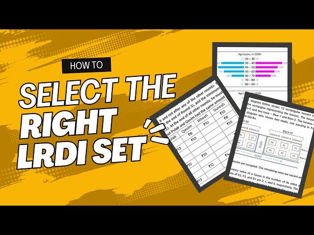 How to master LRDI set selection? How to select the right set in LRDI?