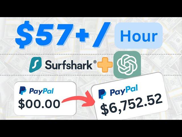 Make +$57 (Again & Again) • ChatGPT + Surfshark VPN Affiliate Program • Make Money With ChatGPT