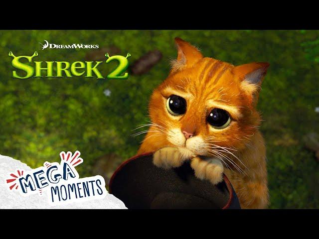 Meet Puss In Boots   | Shrek 2 | Extended Preview | Movie Moments | Mega Moments