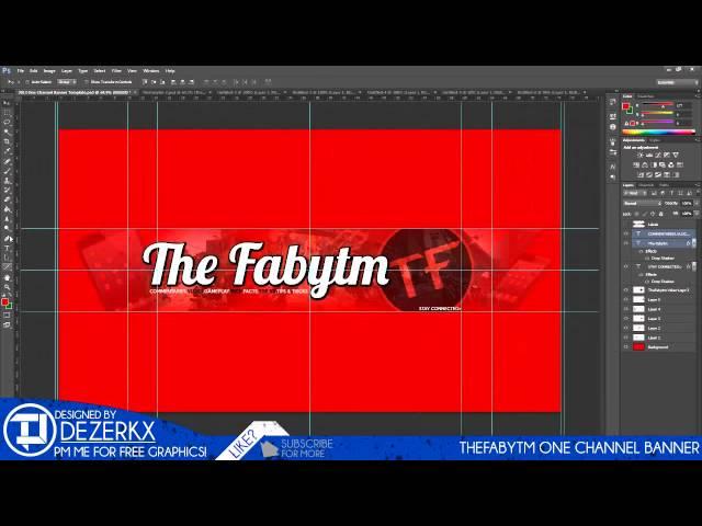 SpeedArt #10: TheFabytm One Channel Banner w/ Music