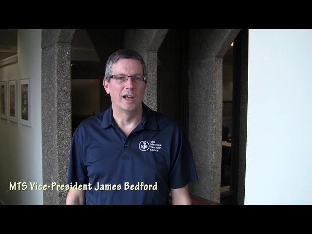 James Bedford, Vice-President of The Manitoba Teachers' Society