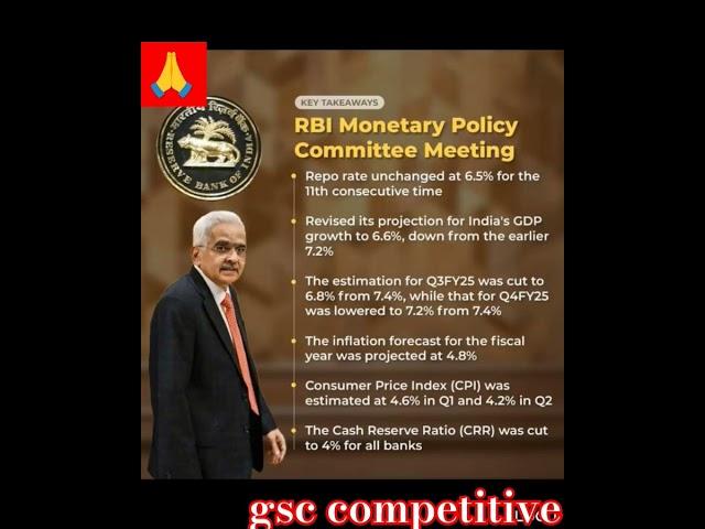 Latest RBI policy #shorts #bankingexams #ssc #cgl