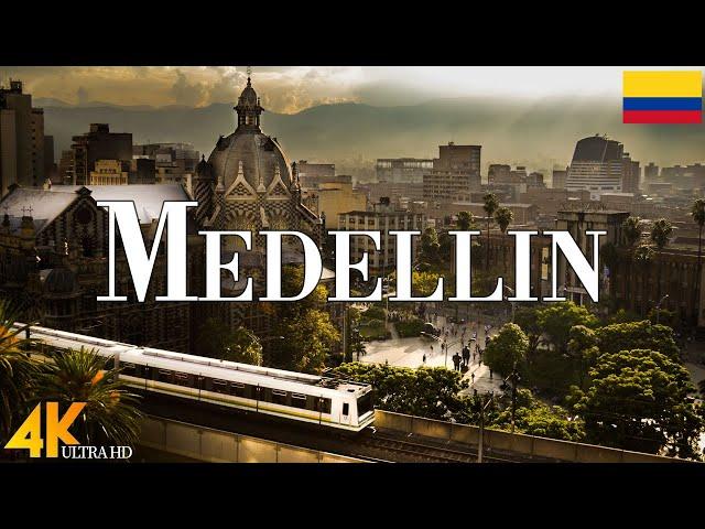 Medellin, Colombia 4K drone view • Aerial View Of Medellin | Relaxation film with calming music