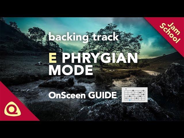 E Phrygian Guitar Backing Track - with Improvisation Assistant!