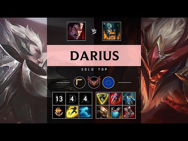 Darius Top vs Olaf: Godlike - EUW Grandmaster Patch 14.21