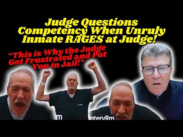 Entitled Tenant Thinks He Should Be Allowed To Live RENT FREE! Unruly Inmate RAGES At Judge!