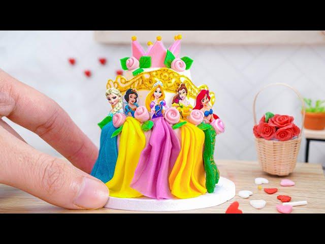 Tiny Cooking | Wonderful Miniature Disney Princess Cake Decorating | Best Miniature Cake With You