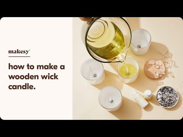 candle business series: how to make your own wooden wick candle.