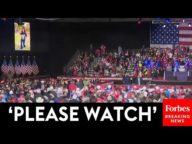 Trump Stops Michigan Rally Speech To Play Video To Illustrate Consequences Of Illegal Immigration