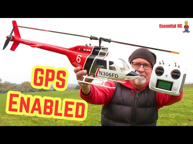 GPS ENABLED ! Fly Wing BELL 206 v3 Stabilised 'Smart' RC Helicopter