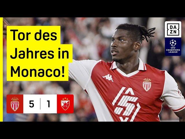 Wahnsinnstor! Monaco weiterhin ungeschlagen: AS Monaco - Roter Stern | UEFA Champions League | DAZN