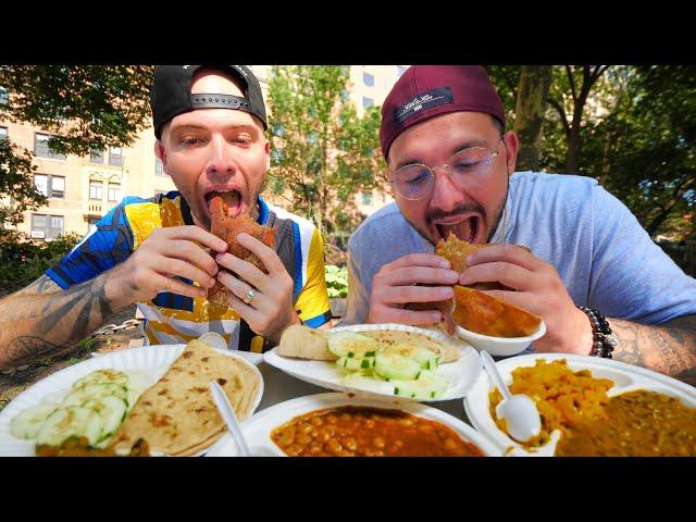 Indian STREET FOOD Tour in the EAST VILLAGE - Samosa, Dosas & Butter Chicken in NYC!!