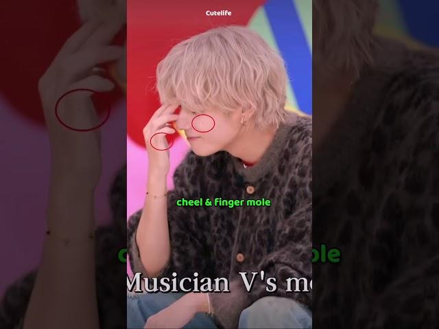 Taehyung , unique body moles  #shorts #bts