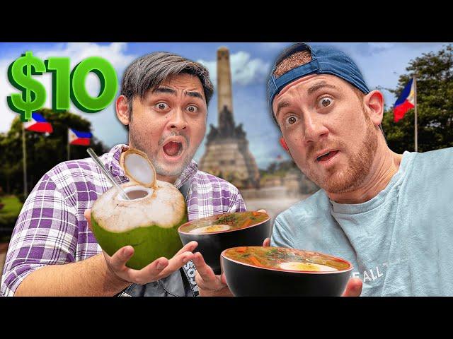 $10 Challenge in the PHILIPPINES! Manila is Crazy.